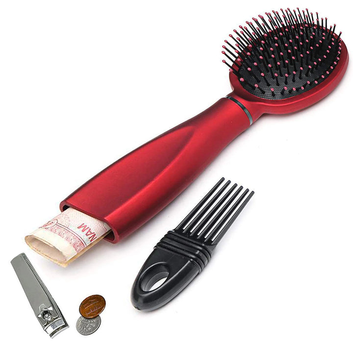 Secret Stash Hairbrush Safe Storage for Jewelry- Cash Storage