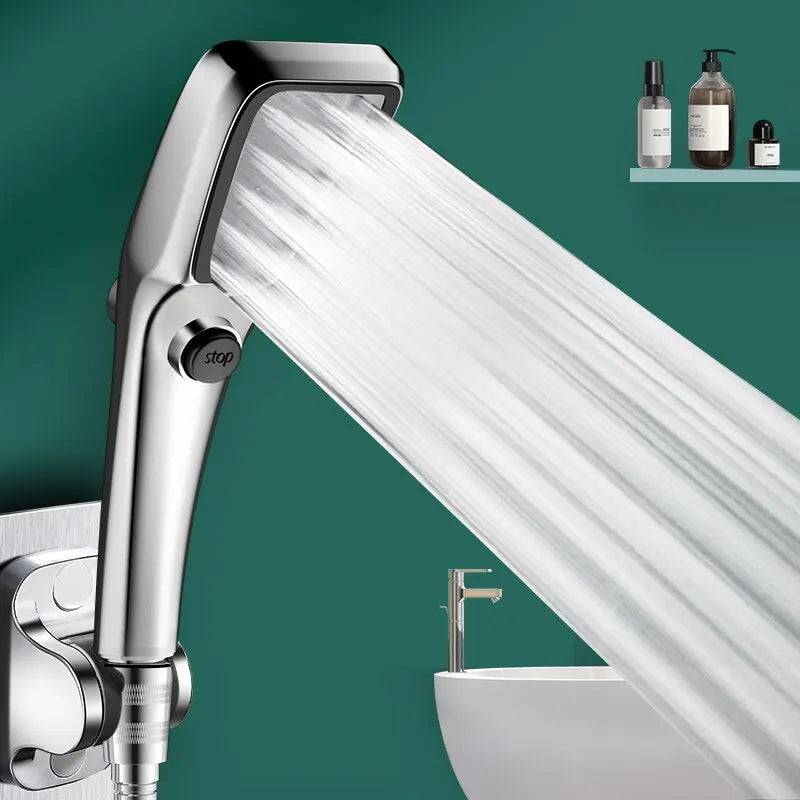 "High Pressure Universal Shower Head with Large Water Output"
