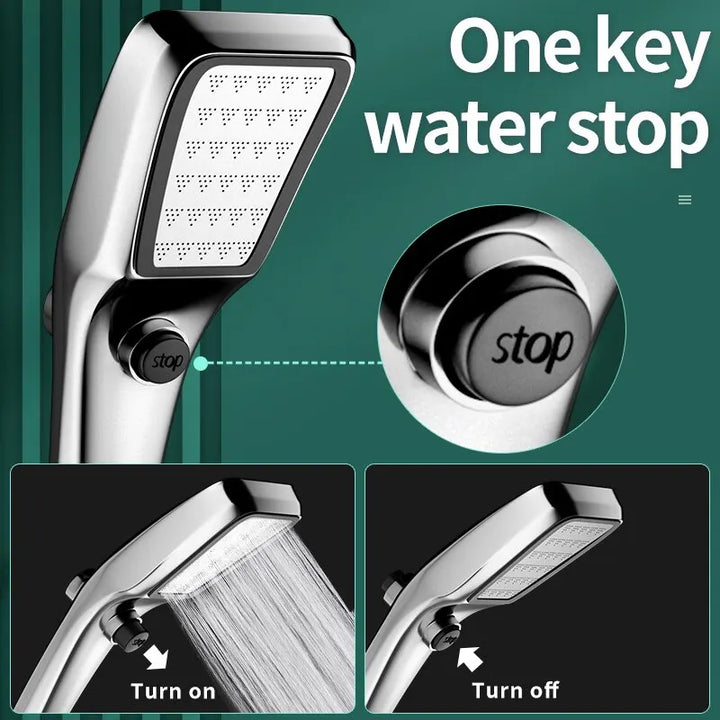 "High Pressure Universal Shower Head with Large Water Output"