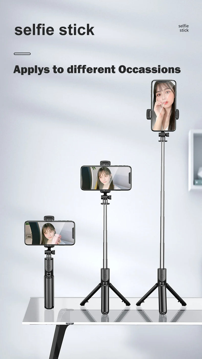 "Ultimate Selfie Stick: Hot Foldable Tripod with Detachable Remote Shutter for Smartphones"