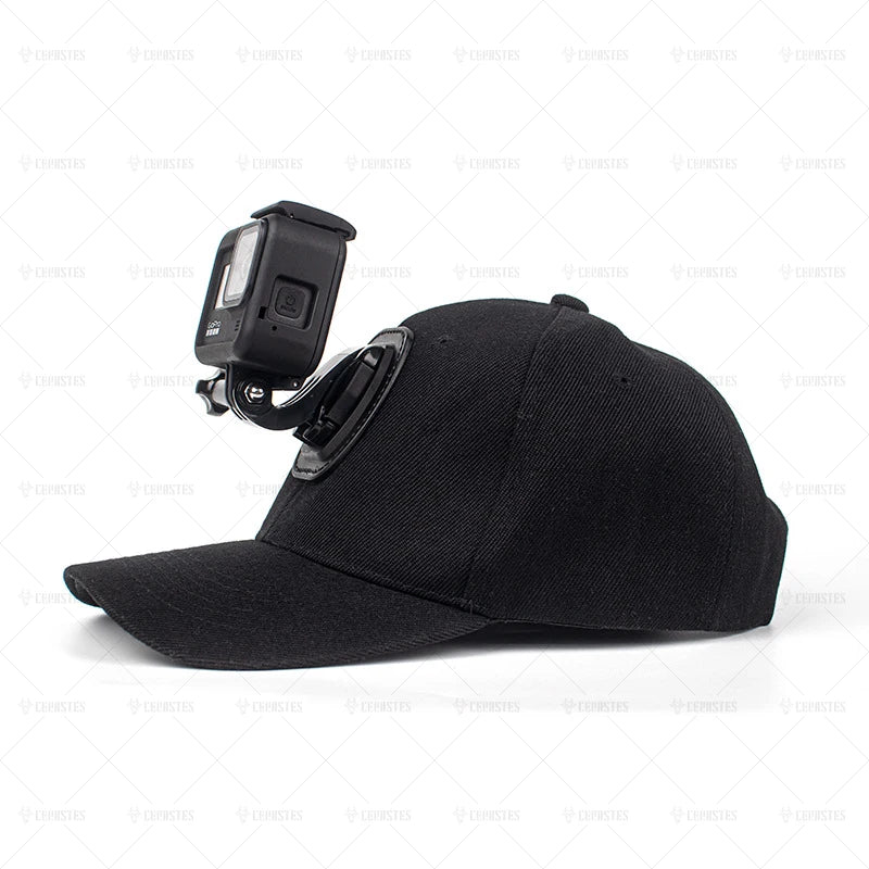 "Sun Cap with Camera Mount for Ultimate Outdoor Adventures!"