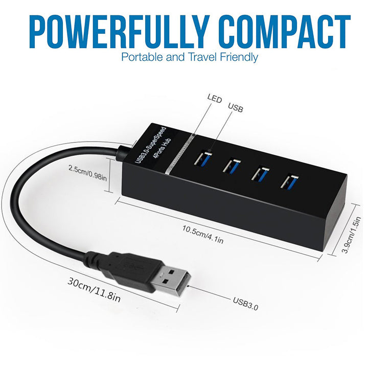 4 in 1 2.0 3.0 USB HUB Splitter High Speed Multi Splitter USB Adapter Expander Cable for Desktop PC Laptop Adapter USB HUB