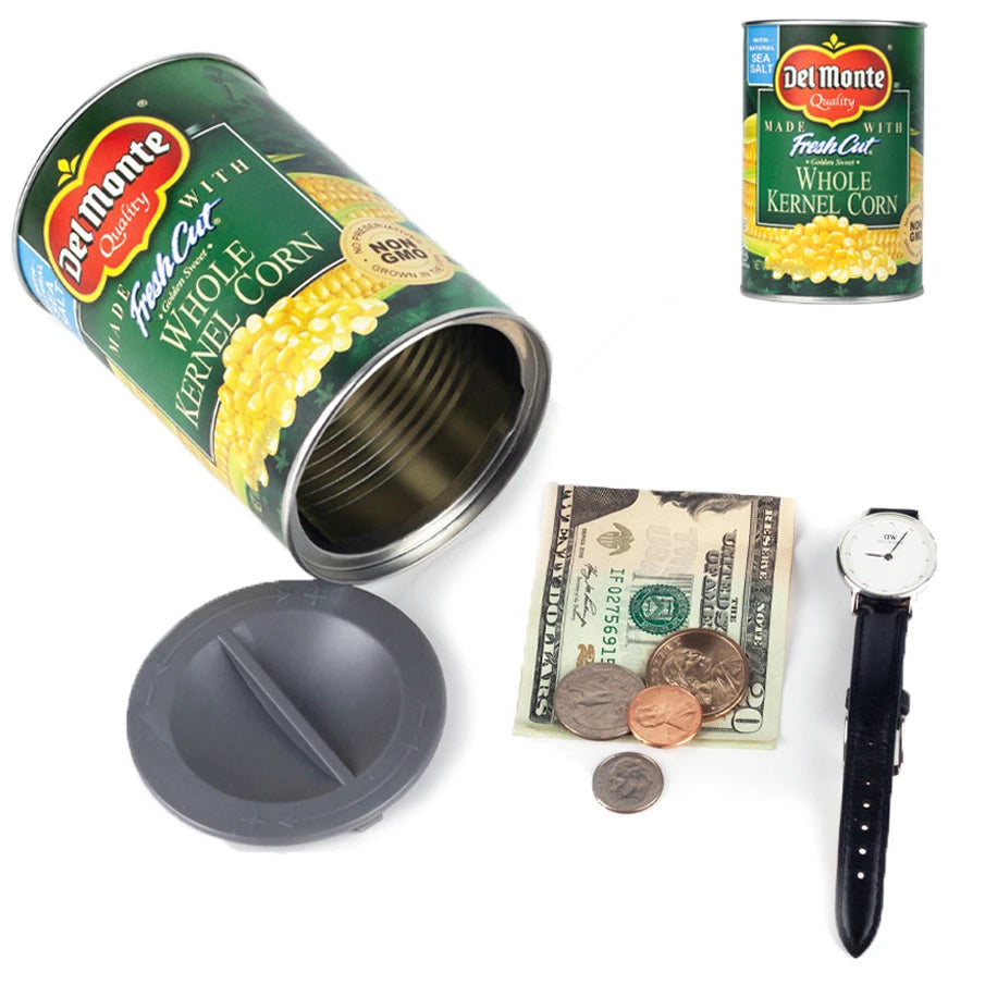 "Secret Stash Corn Can Diversion Safe - Hide Cash and Valuables in Plain Sight!"  Secret Stash Corn Can Diversion Safe