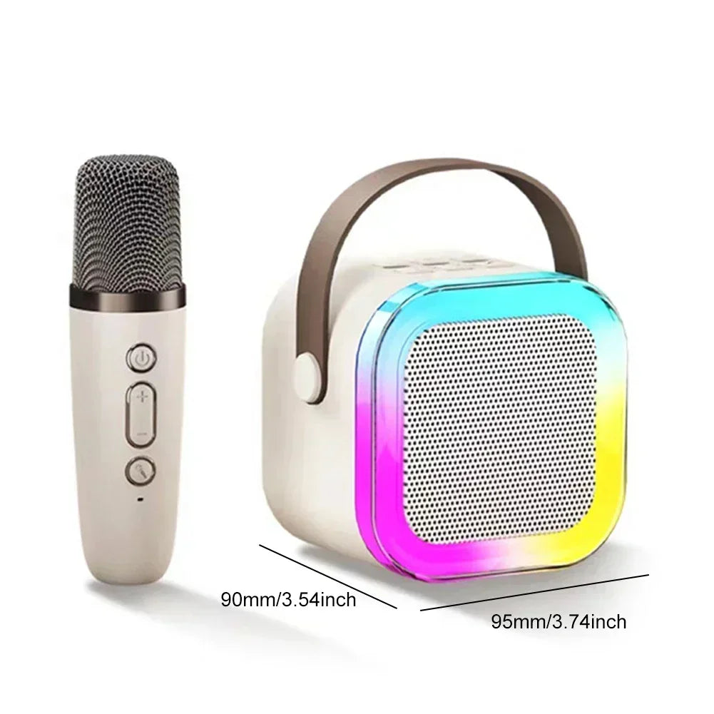 Portable Bluetooth Karaoke Machine with Wireless Microphones