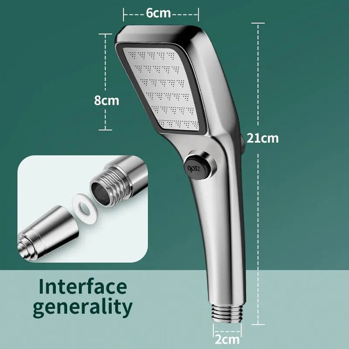 "High Pressure Universal Shower Head with Large Water Output"
