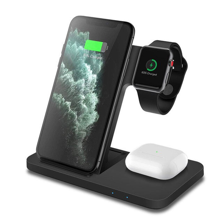 3 in 1 Wireless Charger for Iphone 14 13 12 11 XS XR X 8 Airpods Pro Apple Watch 8 7 SE 15W Fast Charging Stand for Samsung S22