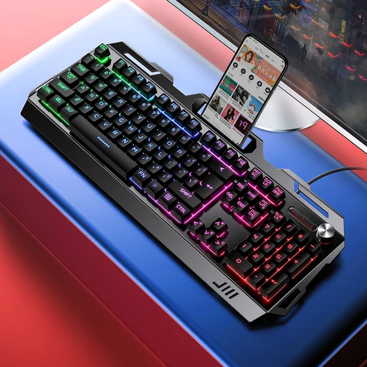 Keyboard Gaming Wired Laptop Desktops PC Computer Office Accessories Low Profile Gamer Keyboards with Numpad