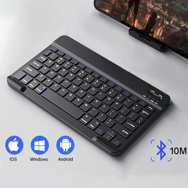 Wireless Keyboard Bluetooth-Compatible Keyboard for Android IOS Windows Mini 78-Key Keybaord Gaming for PC Ipad Tablet Keyboards