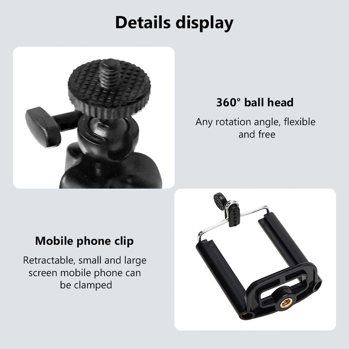 Mini Sponge Octopus Tripods for Phone Camera Holder Clip Mobile Phone Camera Mount Tripod Stand Clip Bluetooth Remote for Gopro