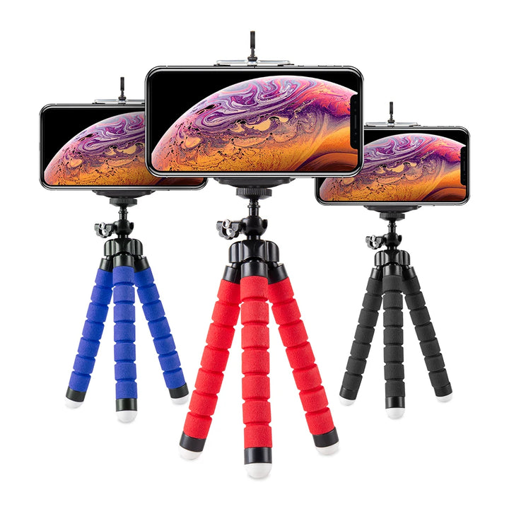 Mini Tripods Flexible Sponge Octopus Tripod for Gopro Camera Desktop Tripod for Iphone Samsung Smartphone Clip