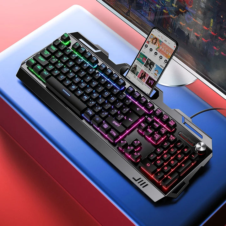 Keyboard Gaming Wired Laptop Desktops PC Computer Office Accessories Low Profile Gamer Keyboards with Numpad