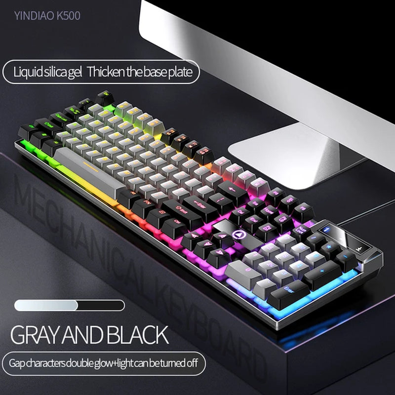 Keyboard Gaming Wired Laptop Desktops PC Computer Office Accessories Low Profile Gamer Keyboards with Numpad