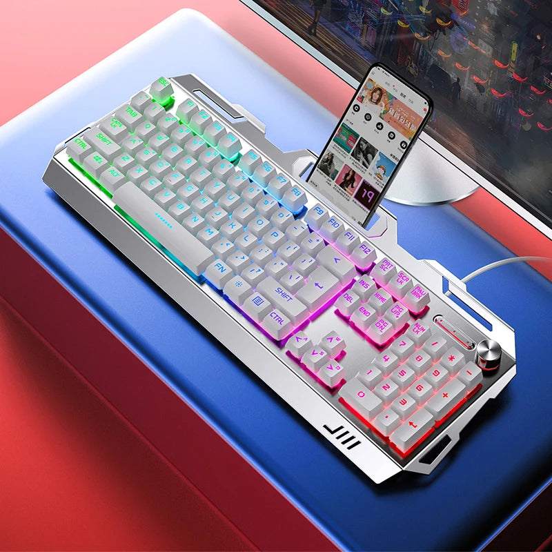 Keyboard Gaming Wired Laptop Desktops PC Computer Office Accessories Low Profile Gamer Keyboards with Numpad