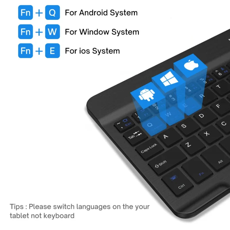 Wireless Keyboard Bluetooth-Compatible Keyboard for Android IOS Windows Mini 78-Key Keybaord Gaming for PC Ipad Tablet Keyboards