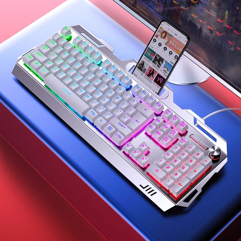 Keyboard Gaming Wired Laptop Desktops PC Computer Office Accessories Low Profile Gamer Keyboards with Numpad